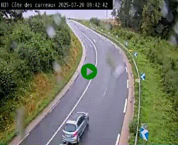 <h2>Webcam en haut de la Côte des Carreaux sur la N31 à Avesnes-en-Bray. Vue orientée vers Rouen</h2>