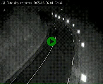 Webcam en haut de la Côte des Carreaux sur la N31 à Avesnes-en-Bray. Vue orientée vers Rouen