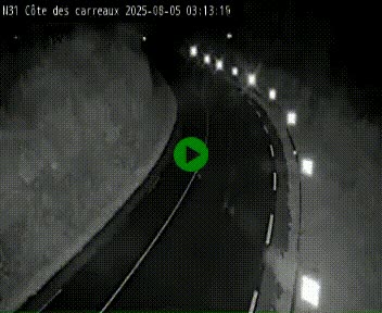 Webcam en haut de la Côte des Carreaux sur la N31 à Avesnes-en-Bray. Vue orientée vers Rouen