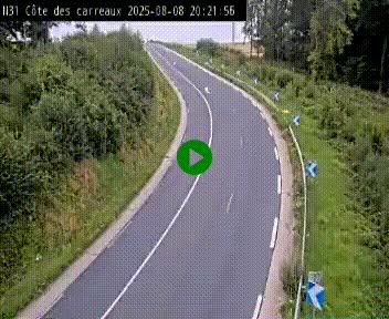 Webcam en haut de la Côte des Carreaux sur la N31 à Avesnes-en-Bray. Vue orientée vers Rouen