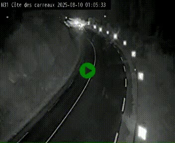 Webcam en haut de la Côte des Carreaux sur la N31 à Avesnes-en-Bray. Vue orientée vers Rouen