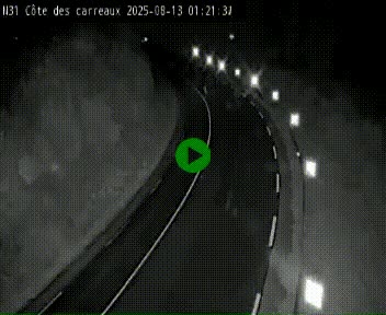 Webcam en haut de la Côte des Carreaux sur la N31 à Avesnes-en-Bray. Vue orientée vers Rouen