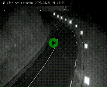 Webcam en haut de la Côte des Carreaux sur la N31 à Avesnes-en-Bray. Vue orientée vers Rouen