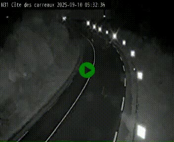 Webcam en haut de la Côte des Carreaux sur la N31 à Avesnes-en-Bray. Vue orientée vers Rouen