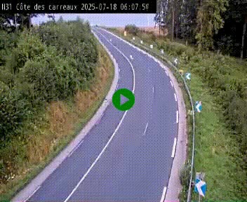 <h2>Webcam en haut de la Côte des Carreaux sur la N31 à Avesnes-en-Bray. Vue orientée vers Rouen</h2>