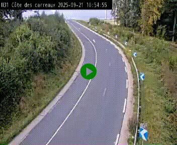 <h2>Webcam en haut de la Côte des Carreaux sur la N31 à Avesnes-en-Bray. Vue orientée vers Rouen</h2>