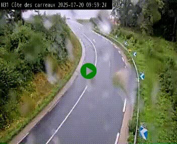 <h2>Webcam en haut de la Côte des Carreaux sur la N31 à Avesnes-en-Bray. Vue orientée vers Rouen</h2>