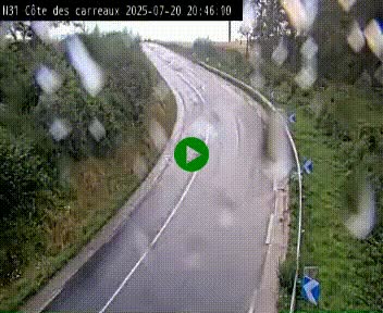 <h2>Webcam en haut de la Côte des Carreaux sur la N31 à Avesnes-en-Bray. Vue orientée vers Rouen</h2>