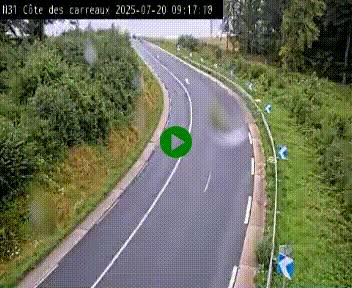 <h2>Webcam en haut de la Côte des Carreaux sur la N31 à Avesnes-en-Bray. Vue orientée vers Rouen</h2>