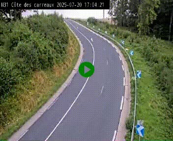 <h2>Webcam en haut de la Côte des Carreaux sur la N31 à Avesnes-en-Bray. Vue orientée vers Rouen</h2>