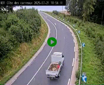<h2>Webcam en haut de la Côte des Carreaux sur la N31 à Avesnes-en-Bray. Vue orientée vers Rouen</h2>