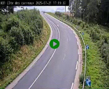 <h2>Webcam en haut de la Côte des Carreaux sur la N31 à Avesnes-en-Bray. Vue orientée vers Rouen</h2>