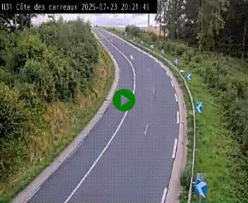 <h2>Webcam en haut de la Côte des Carreaux sur la N31 à Avesnes-en-Bray. Vue orientée vers Rouen</h2>