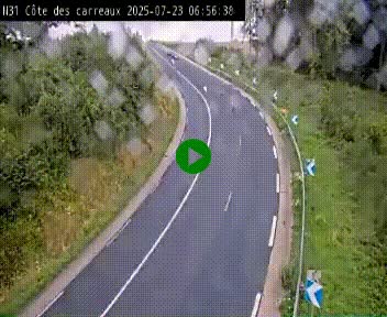 <h2>Webcam en haut de la Côte des Carreaux sur la N31 à Avesnes-en-Bray. Vue orientée vers Rouen</h2>
