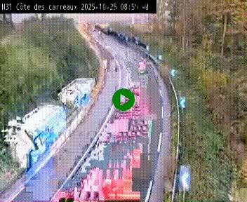 <h2>Webcam en haut de la Côte des Carreaux sur la N31 à Avesnes-en-Bray. Vue orientée vers Rouen</h2>