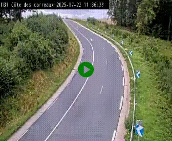 <h2>Webcam en haut de la Côte des Carreaux sur la N31 à Avesnes-en-Bray. Vue orientée vers Rouen</h2>