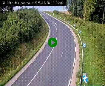 <h2>Webcam en haut de la Côte des Carreaux sur la N31 à Avesnes-en-Bray. Vue orientée vers Rouen</h2>