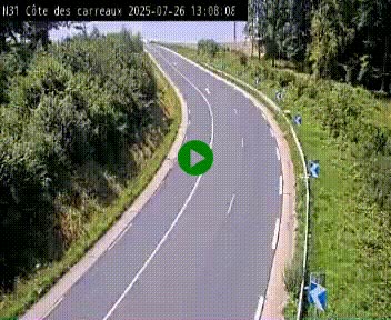 <h2>Webcam en haut de la Côte des Carreaux sur la N31 à Avesnes-en-Bray. Vue orientée vers Rouen</h2>