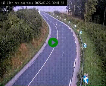 <h2>Webcam en haut de la Côte des Carreaux sur la N31 à Avesnes-en-Bray. Vue orientée vers Rouen</h2>