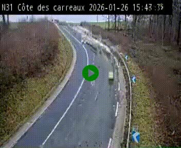 <h2>Webcam en haut de la Côte des Carreaux sur la N31 à Avesnes-en-Bray. Vue orientée vers Rouen</h2>