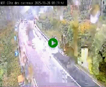 <h2>Webcam en haut de la Côte des Carreaux sur la N31 à Avesnes-en-Bray. Vue orientée vers Rouen</h2>
