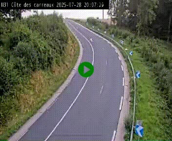 <h2>Webcam en haut de la Côte des Carreaux sur la N31 à Avesnes-en-Bray. Vue orientée vers Rouen</h2>