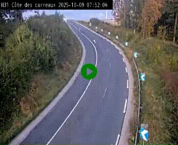 <h2>Webcam en haut de la Côte des Carreaux sur la N31 à Avesnes-en-Bray. Vue orientée vers Rouen</h2>