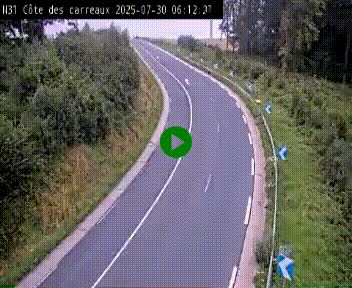 <h2>Webcam en haut de la Côte des Carreaux sur la N31 à Avesnes-en-Bray. Vue orientée vers Rouen</h2>