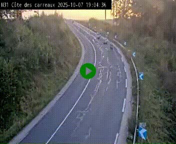 <h2>Webcam en haut de la Côte des Carreaux sur la N31 à Avesnes-en-Bray. Vue orientée vers Rouen</h2>
