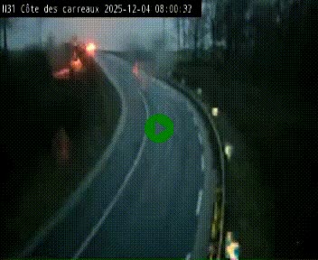 <h2>Webcam en haut de la Côte des Carreaux sur la N31 à Avesnes-en-Bray. Vue orientée vers Rouen</h2>
