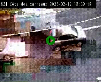 <h2>Webcam en haut de la Côte des Carreaux sur la N31 à Avesnes-en-Bray. Vue orientée vers Rouen</h2>