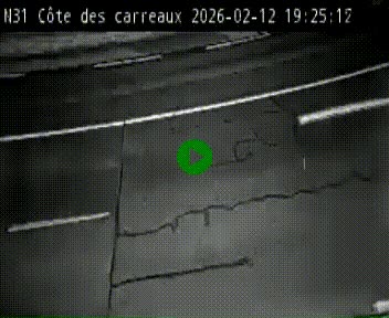<h2>Webcam en haut de la Côte des Carreaux sur la N31 à Avesnes-en-Bray. Vue orientée vers Rouen</h2>