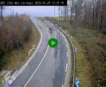 <h2>Webcam en haut de la Côte des Carreaux sur la N31 à Avesnes-en-Bray. Vue orientée vers Rouen</h2>