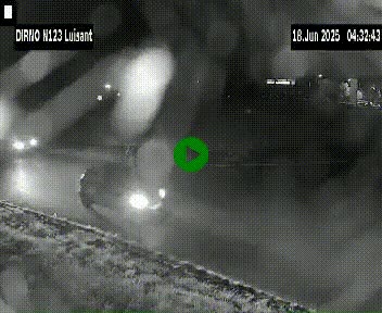 Webcam en périphérie de Chartres sur la N123, à hauteur de Luisant. Vue orientée vers Chartres