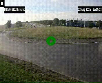 <h2>Webcam en périphérie de Chartres sur la N123, à hauteur de Luisant. Vue orientée vers Chartres</h2>