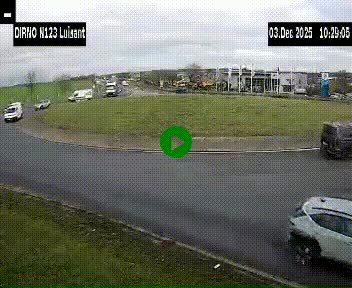 <h2>Webcam en périphérie de Chartres sur la N123, à hauteur de Luisant. Vue orientée vers Chartres</h2>