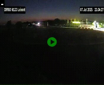 Webcam en périphérie de Chartres sur la N123, à hauteur de Luisant. Vue orientée vers Chartres