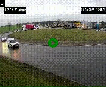 <h2>Webcam en périphérie de Chartres sur la N123, à hauteur de Luisant. Vue orientée vers Chartres</h2>