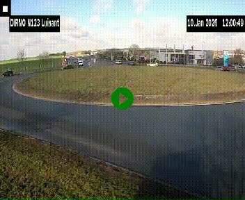 <h2>Webcam en périphérie de Chartres sur la N123, à hauteur de Luisant. Vue orientée vers Chartres</h2>