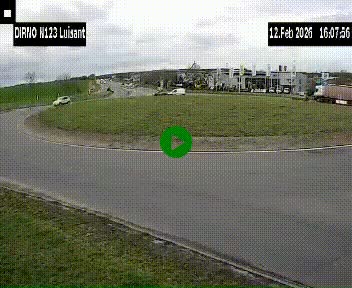 Webcam en périphérie de Chartres sur la N123, à hauteur de Luisant. Vue orientée vers Chartres