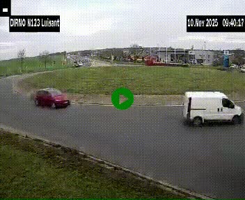 <h2>Webcam en périphérie de Chartres sur la N123, à hauteur de Luisant. Vue orientée vers Chartres</h2>