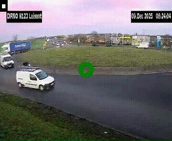 <h2>Webcam en périphérie de Chartres sur la N123, à hauteur de Luisant. Vue orientée vers Chartres</h2>