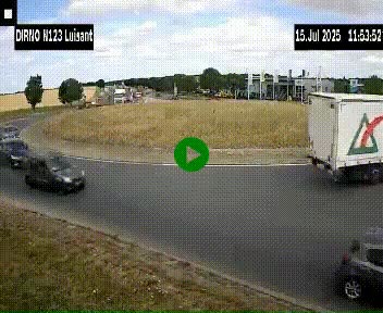 Webcam en périphérie de Chartres sur la N123, à hauteur de Luisant. Vue orientée vers Chartres