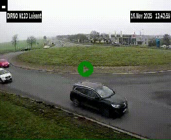 <h2>Webcam en périphérie de Chartres sur la N123, à hauteur de Luisant. Vue orientée vers Chartres</h2>