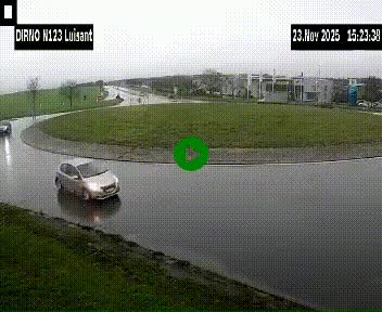 <h2>Webcam en périphérie de Chartres sur la N123, à hauteur de Luisant. Vue orientée vers Chartres</h2>