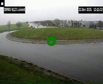 <h2>Webcam en périphérie de Chartres sur la N123, à hauteur de Luisant. Vue orientée vers Chartres</h2>