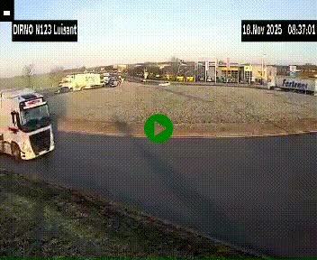 <h2>Webcam en périphérie de Chartres sur la N123, à hauteur de Luisant. Vue orientée vers Chartres</h2>