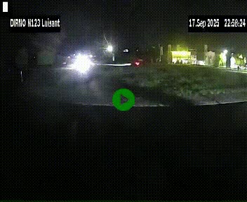Webcam en périphérie de Chartres sur la N123, à hauteur de Luisant. Vue orientée vers Chartres