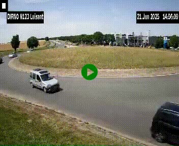 Webcam en périphérie de Chartres sur la N123, à hauteur de Luisant. Vue orientée vers Chartres