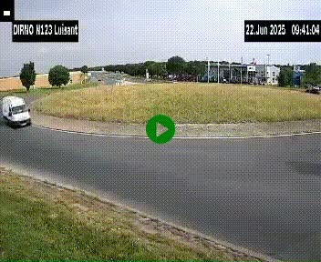 Webcam en périphérie de Chartres sur la N123, à hauteur de Luisant. Vue orientée vers Chartres